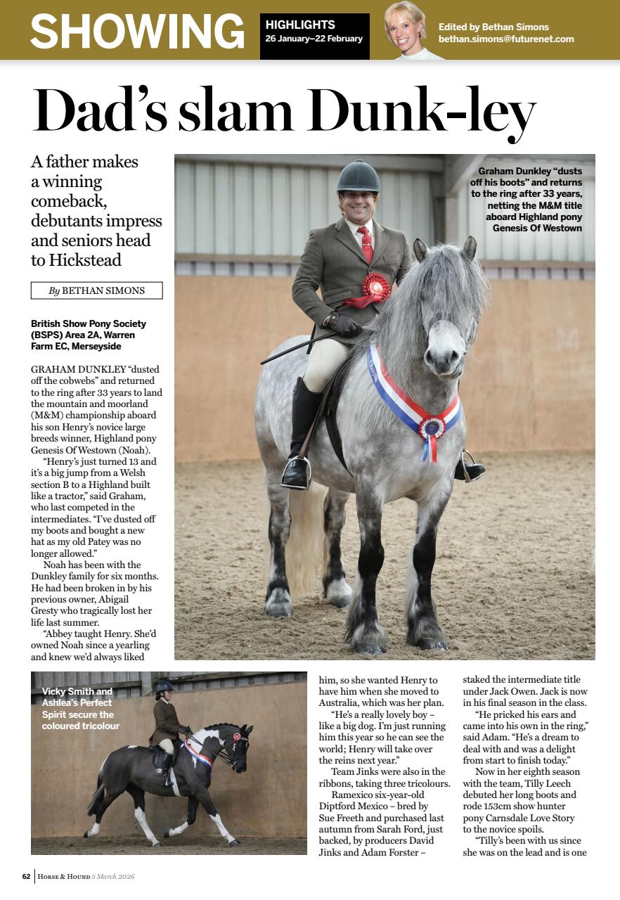 Horse & Hound Preview Pages