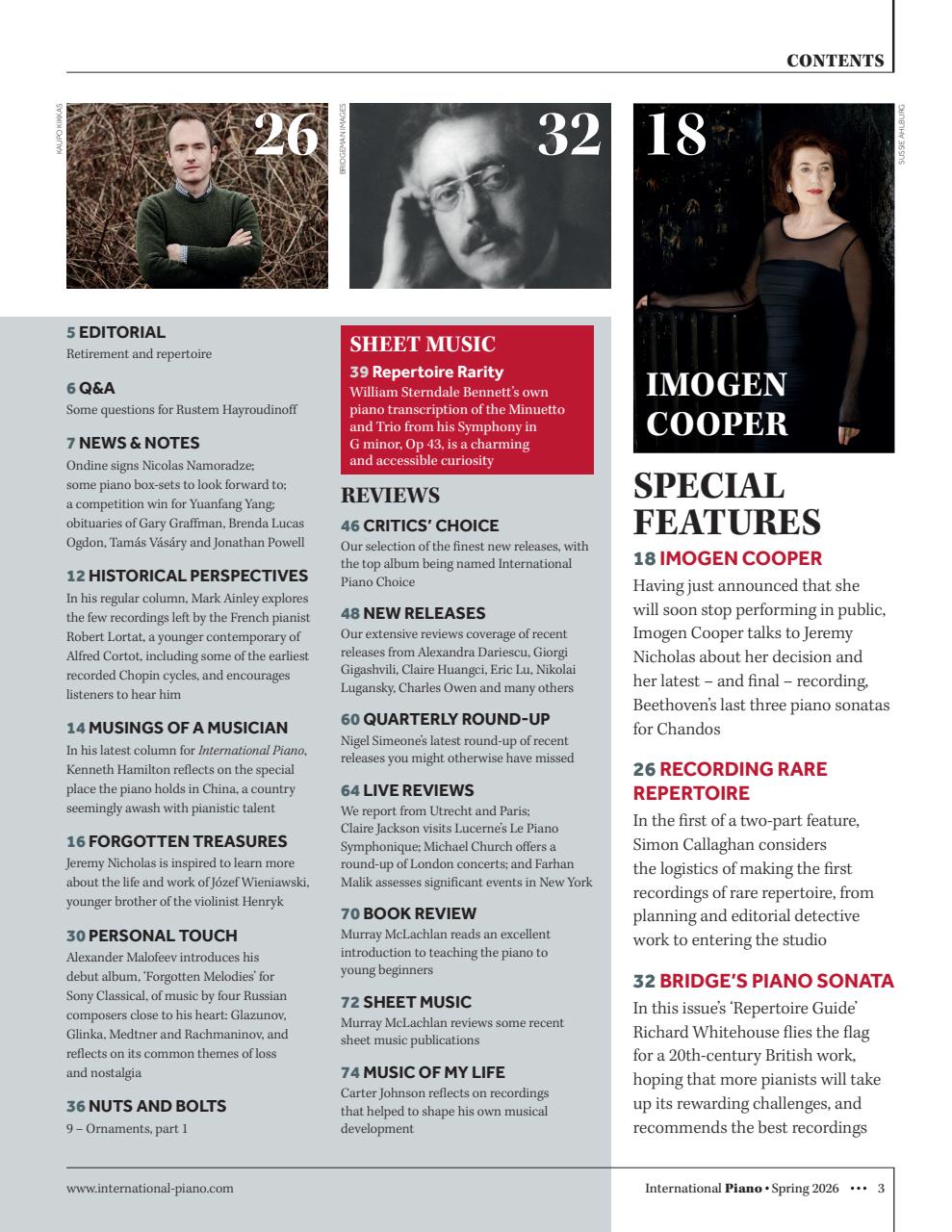 International Piano Preview Pages