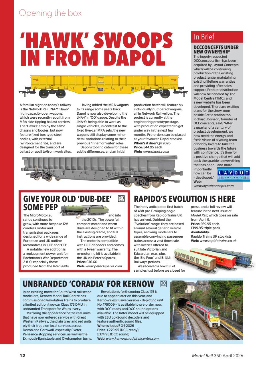Model Rail Preview Pages