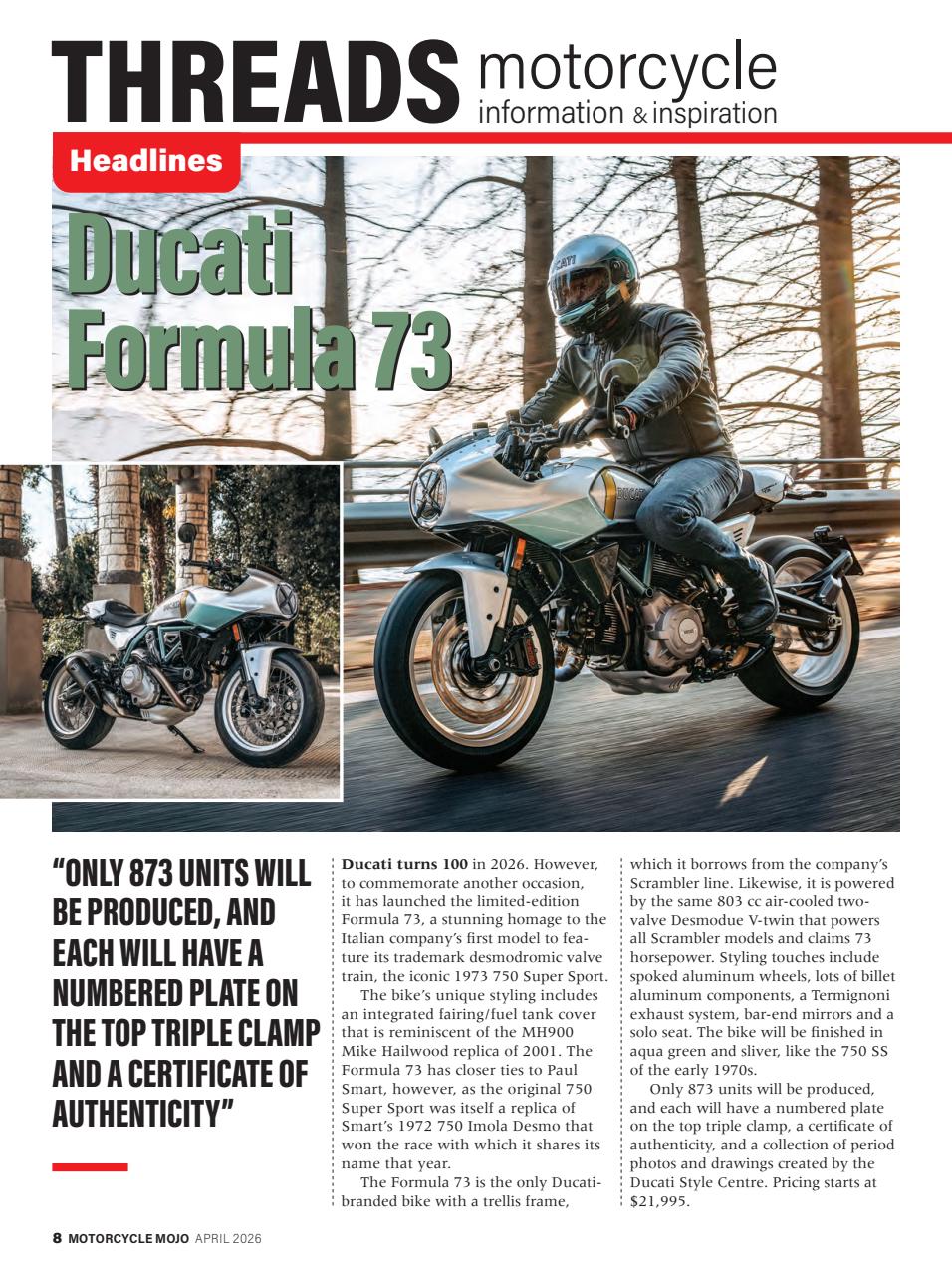 Motorcycle Mojo Preview Pages