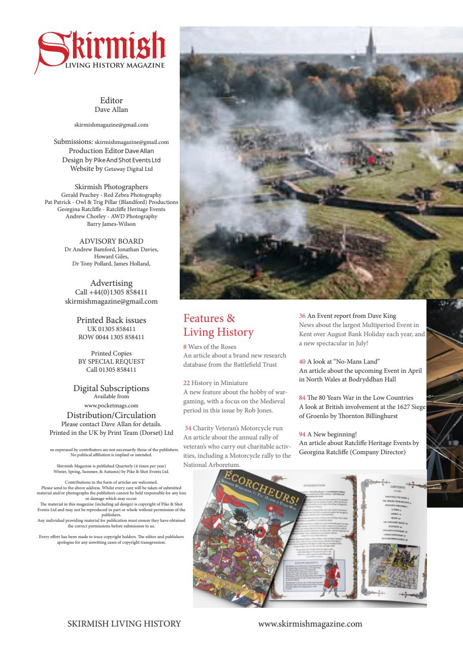 Skirmish Living History Preview Pages
