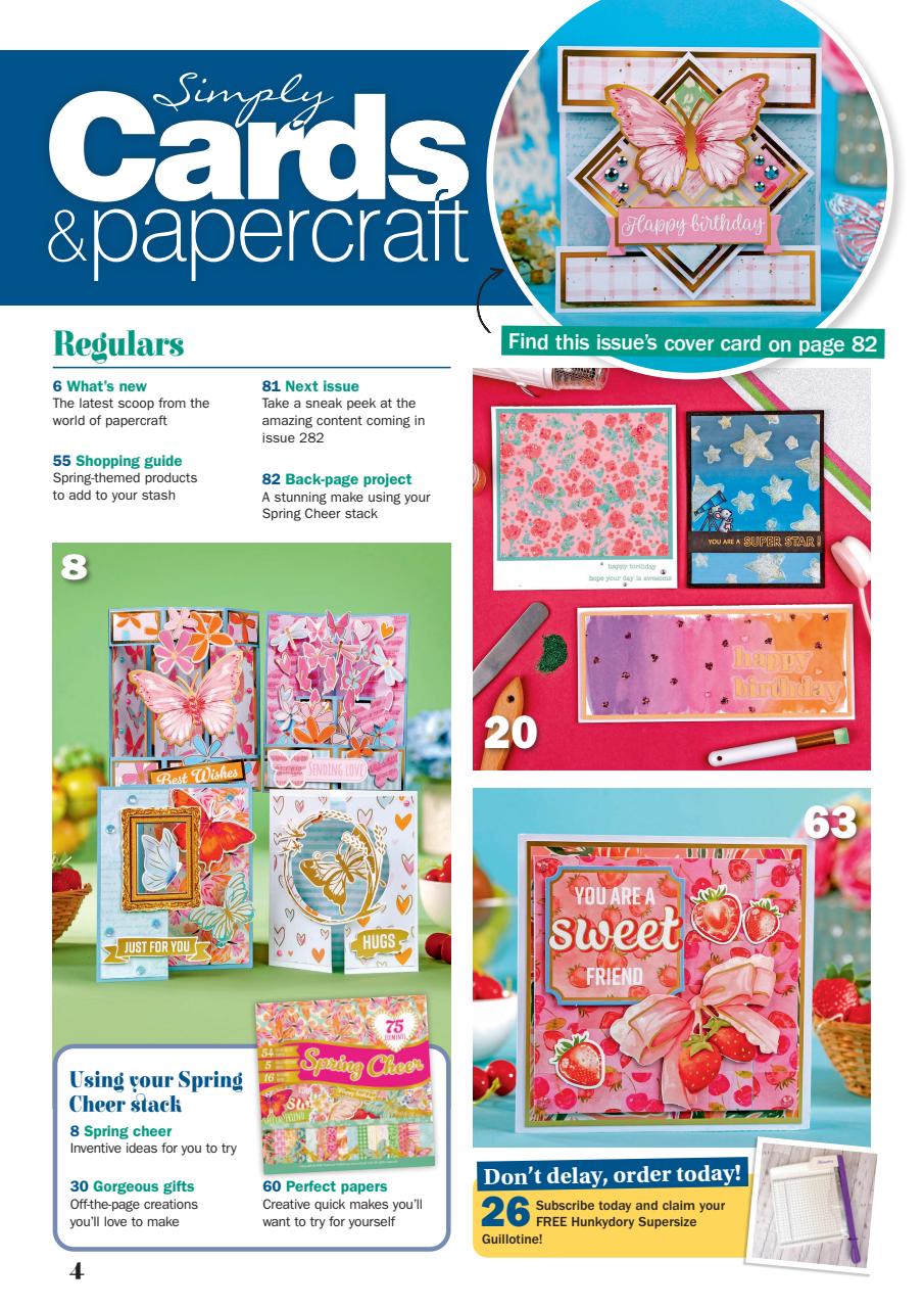 Simply Cards & Papercraft Preview Pages