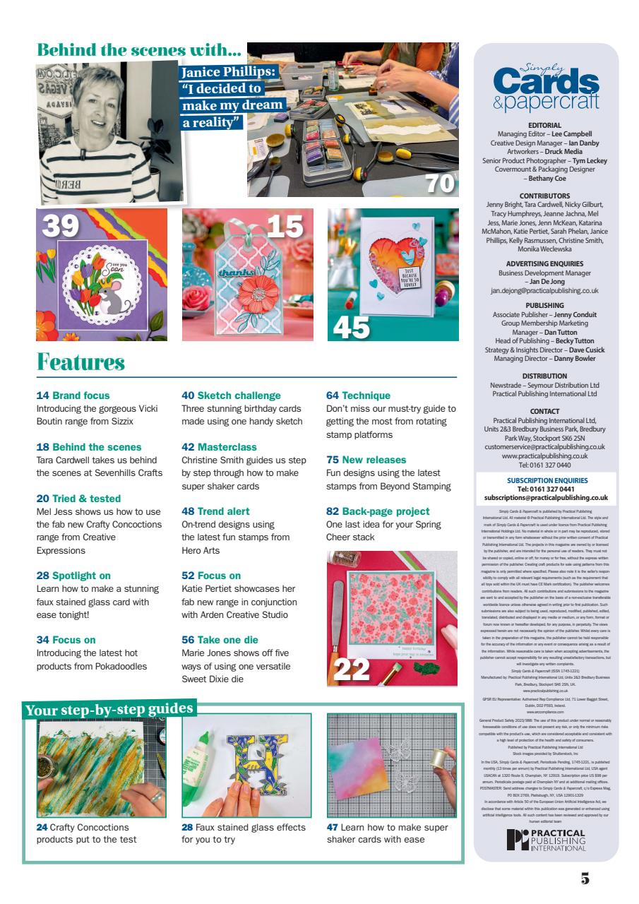 Simply Cards & Papercraft Preview Pages