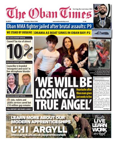 The Oban Times & Lochaber Times issue Thursday, March 05, 2026