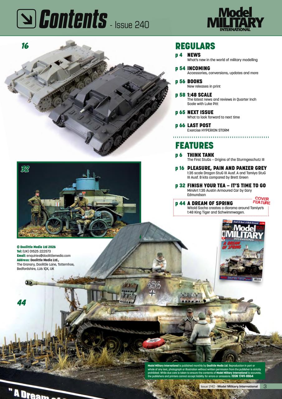 Military Modelling International Magazine Preview Pages