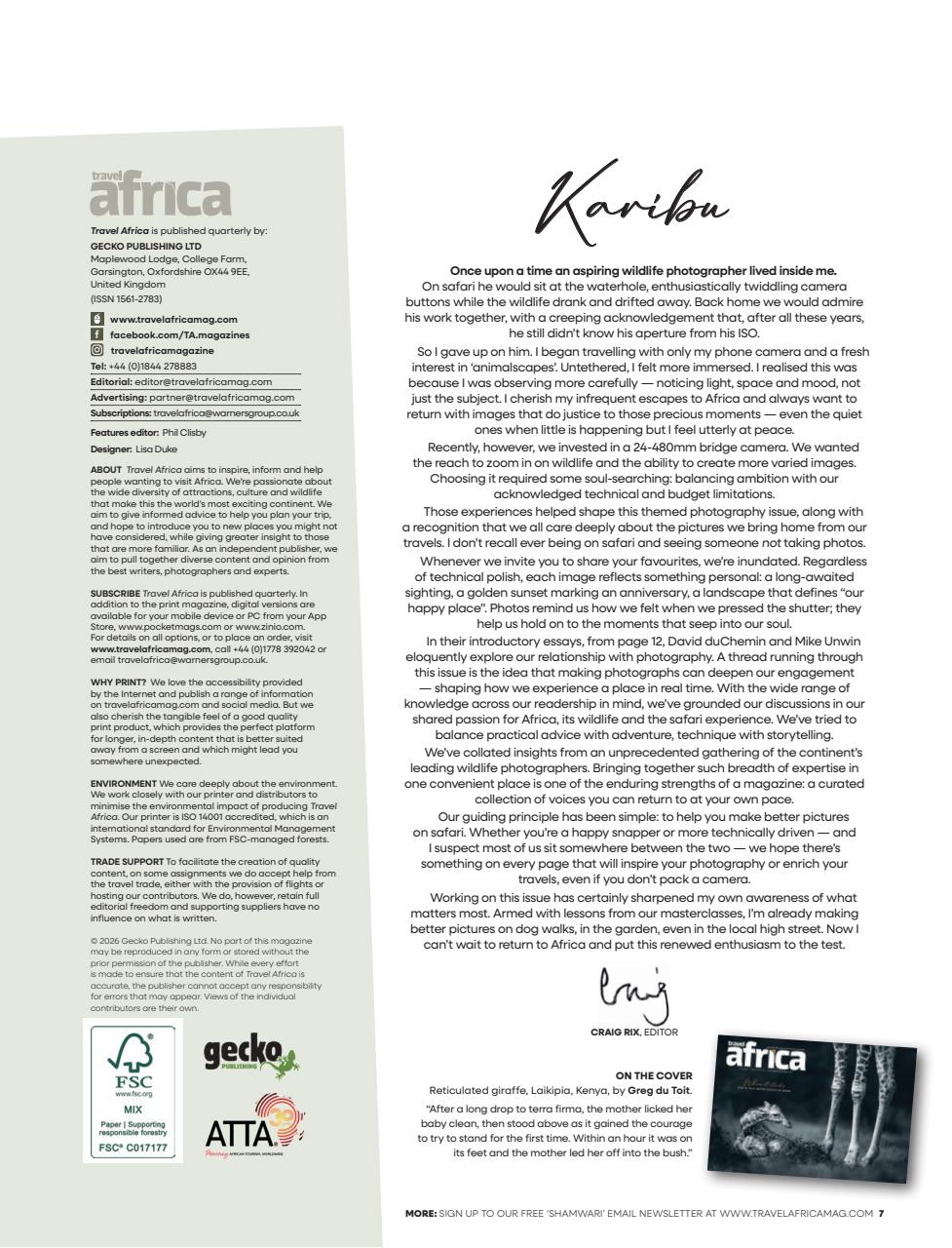 Travel Africa Preview Pages