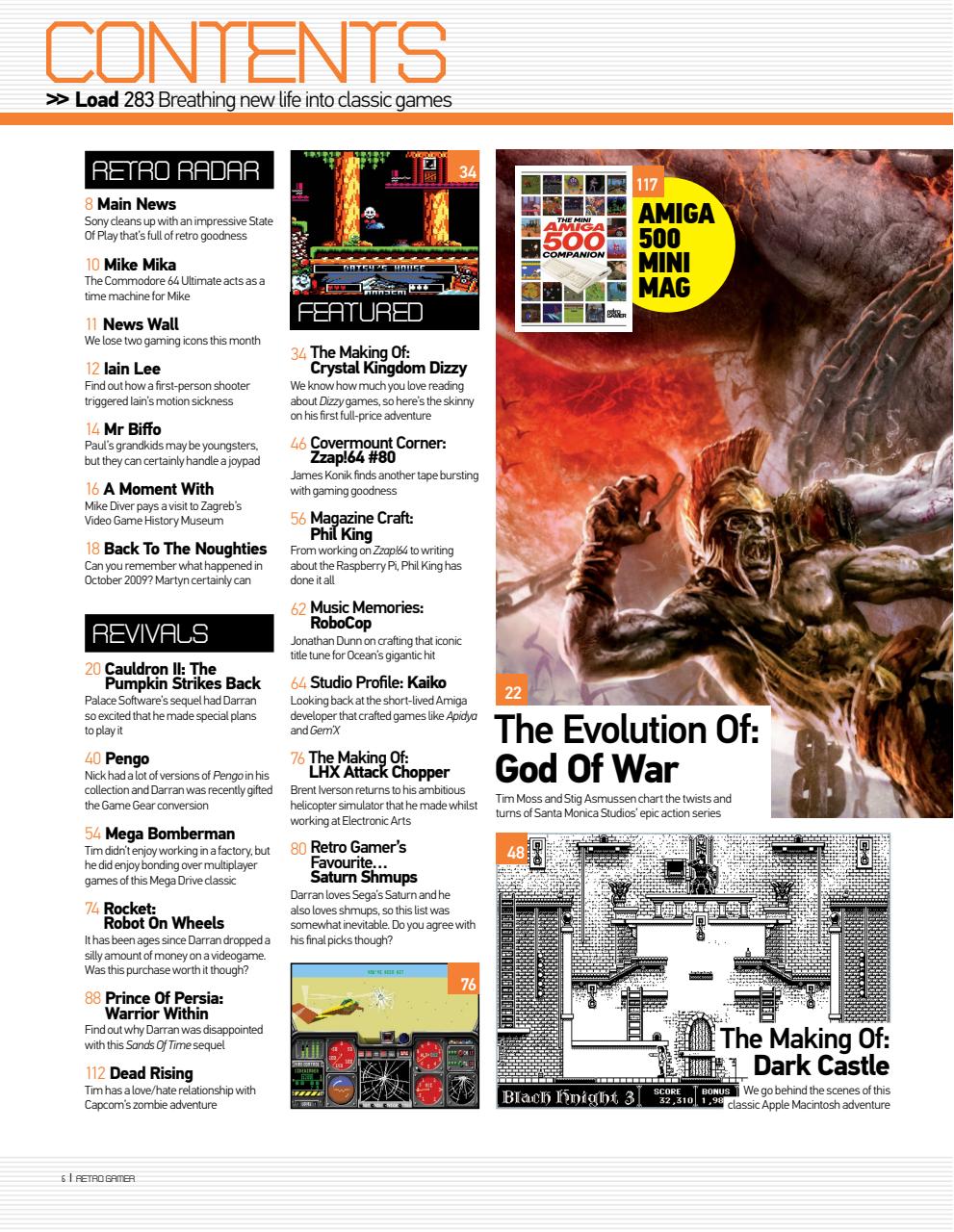 Retro Gamer Preview Pages