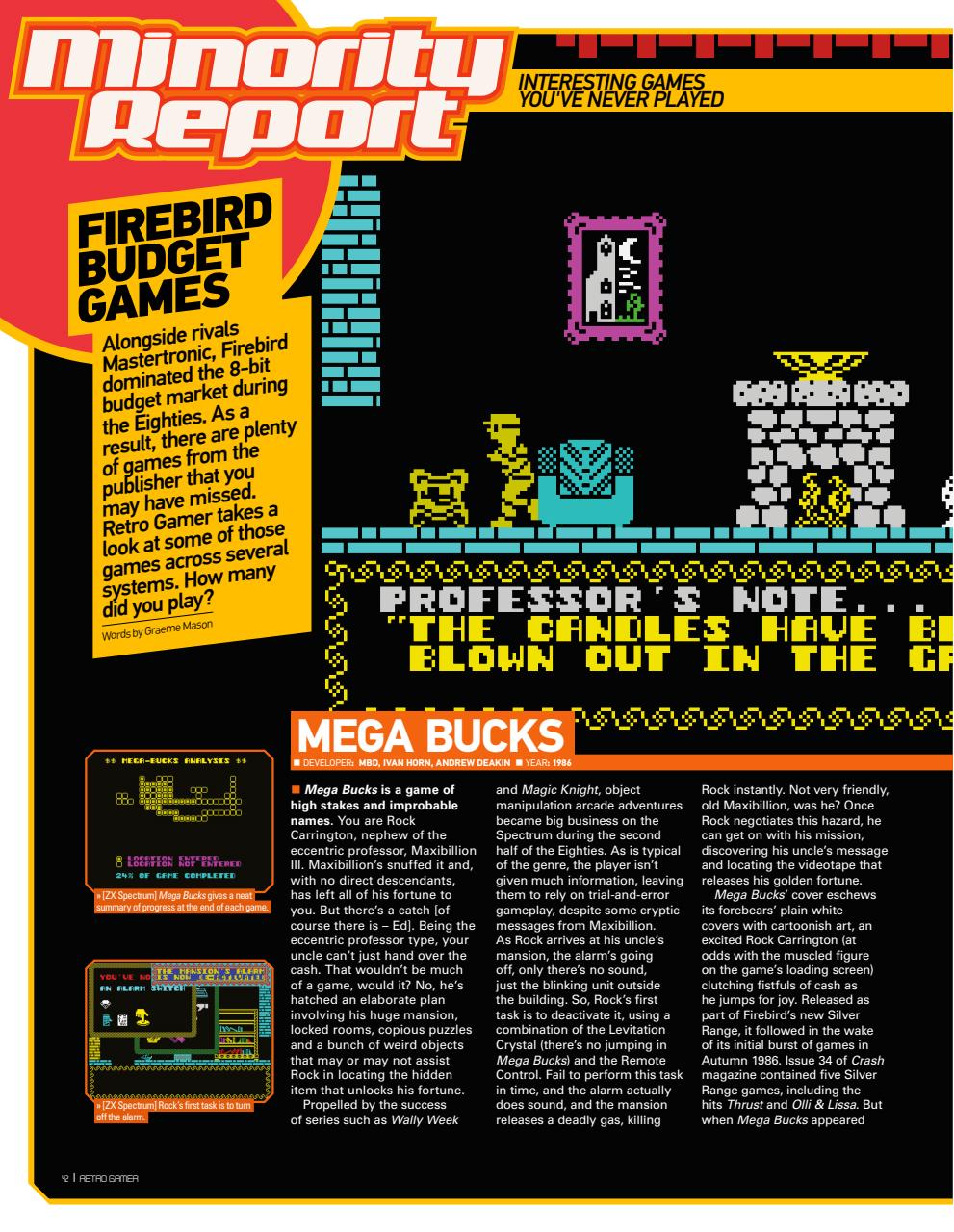 Retro Gamer Preview Pages