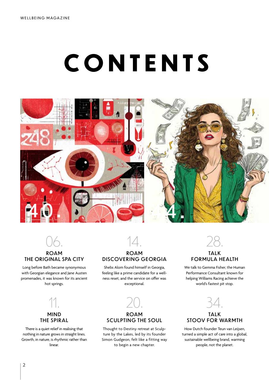 Wellbeing Magazine Preview Pages