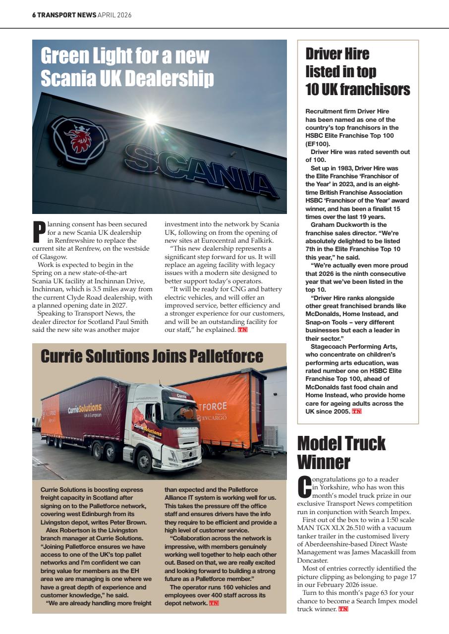 Transport News Preview Pages