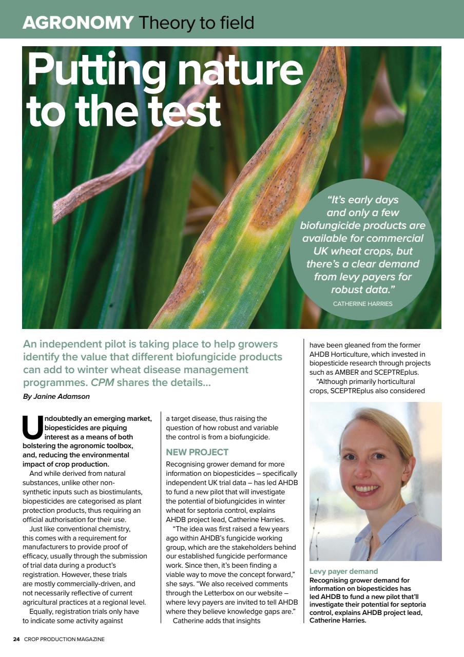 Crop Production Magazine Preview Pages