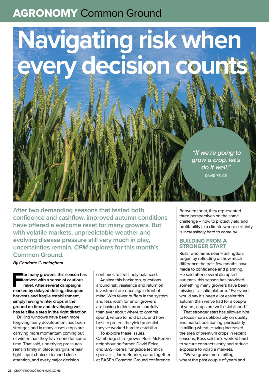 Crop Production Magazine Preview Pages