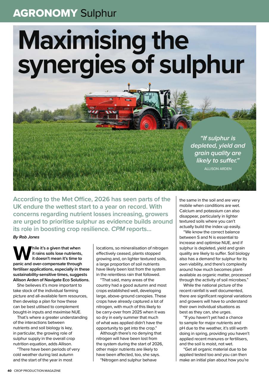 Crop Production Magazine Preview Pages