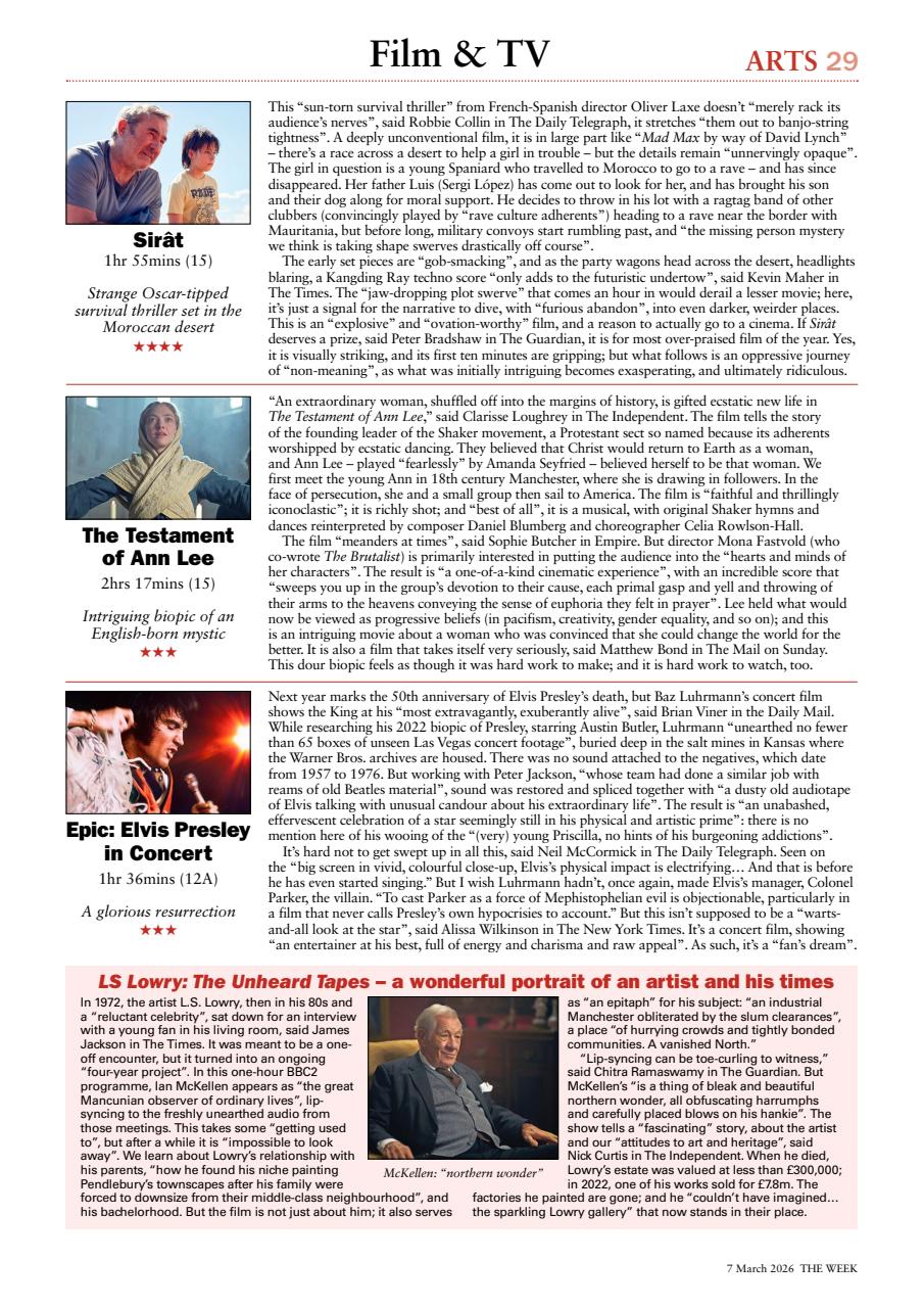 The Week Preview Pages