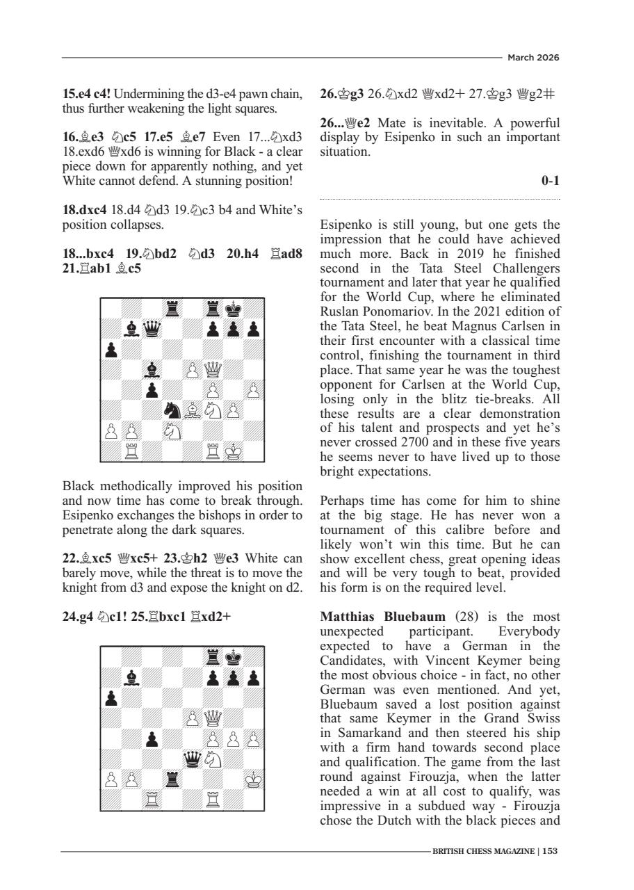British Chess Magazine Preview Pages