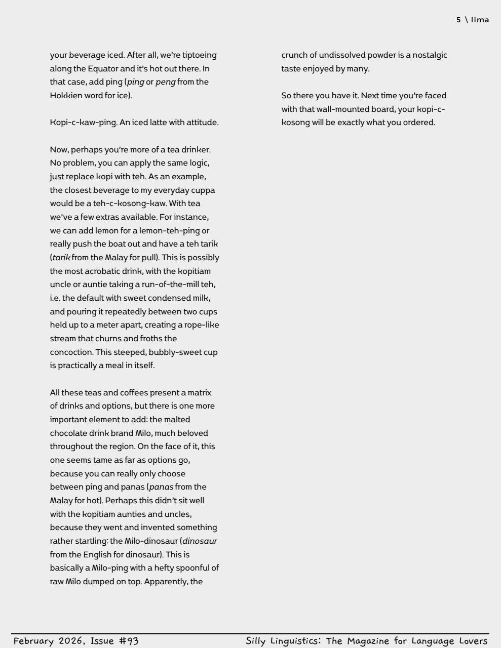 Silly Linguistics Preview Pages