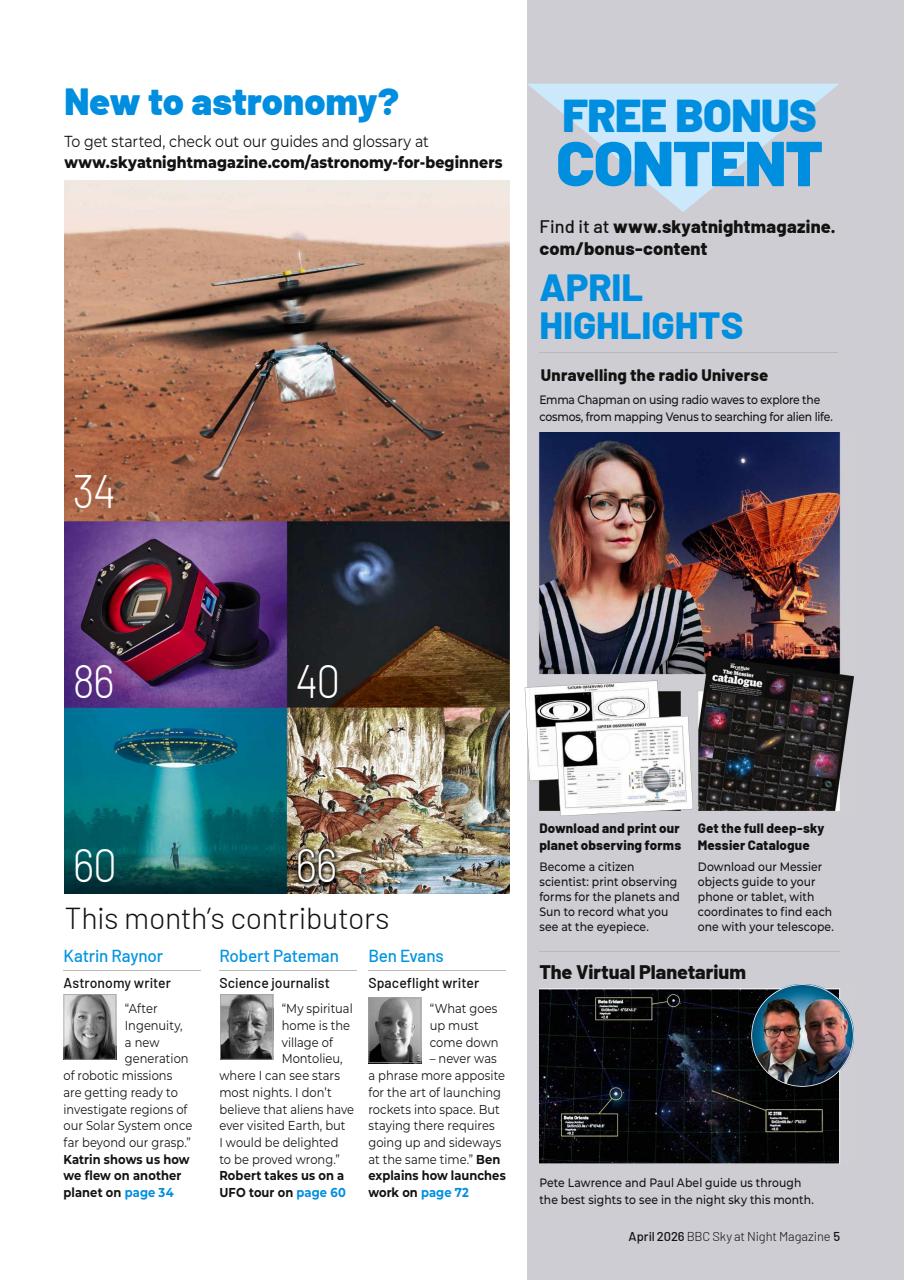 BBC Sky at Night Magazine Preview Pages