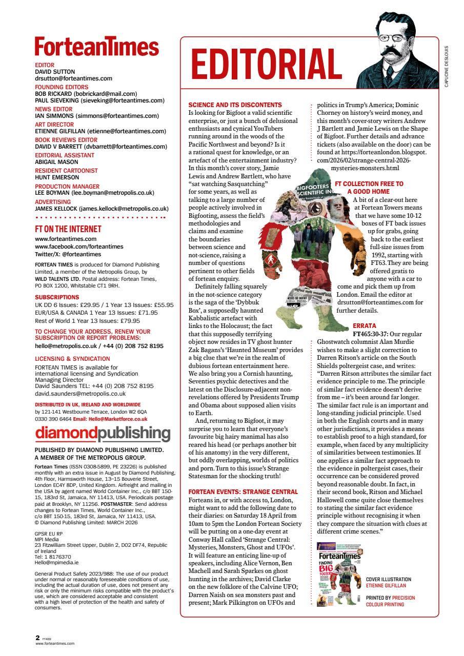 Fortean Times Preview Pages