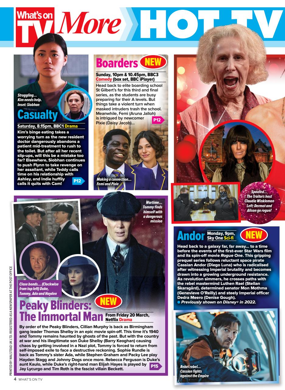 What's on TV Preview Pages