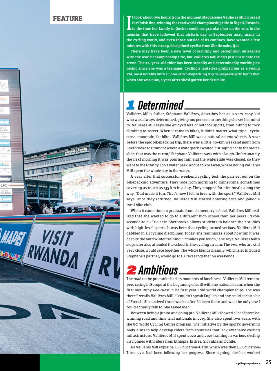 Canadian Cycling Magazine Preview Pages