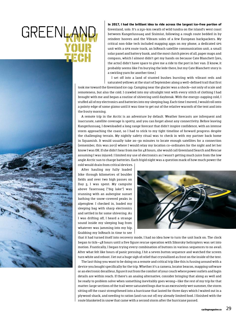 Canadian Cycling Magazine Preview Pages