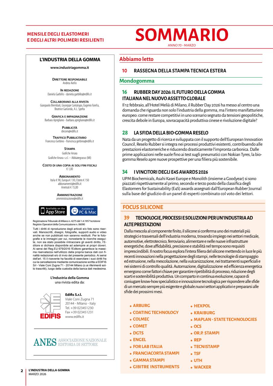 L’industria della Gomma Preview Pages