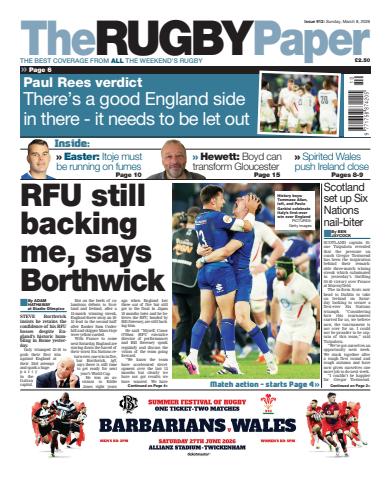The Rugby Paper issue 8-Mar-2026