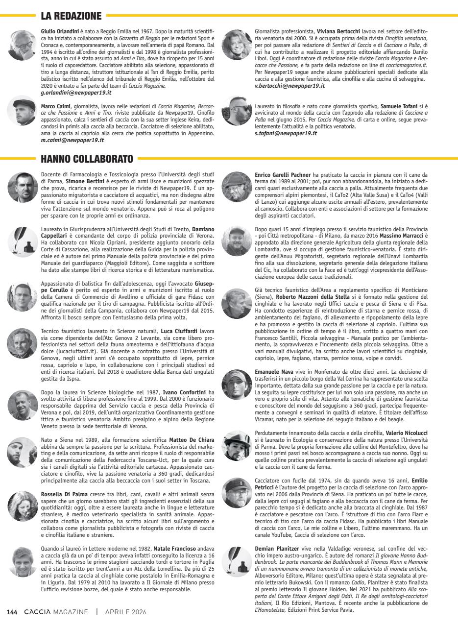 Caccia Magazine Preview Pages