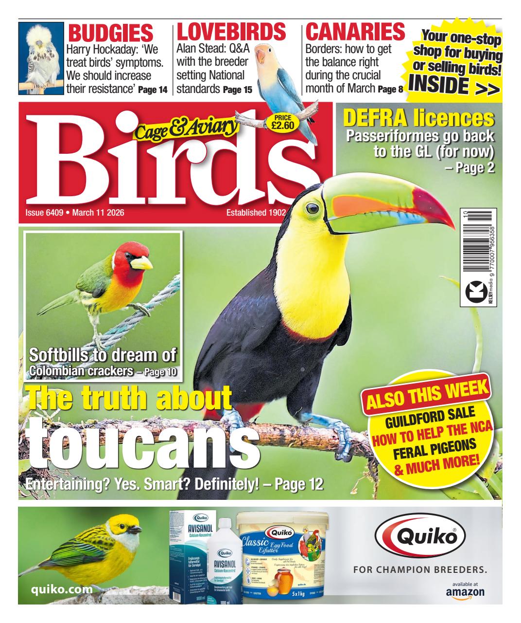 Cage & Aviary Birds Magazine - 11th March 2026 Back Issue