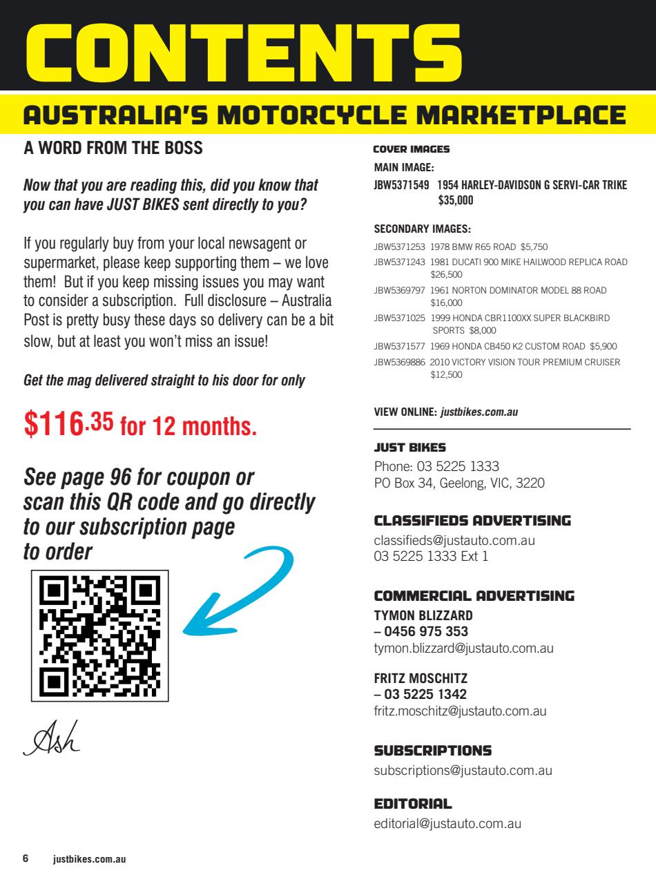 JUST BIKES Preview Pages