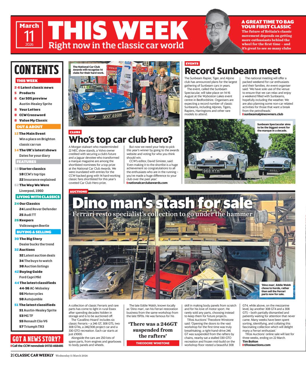 Classic Car Weekly Preview Pages