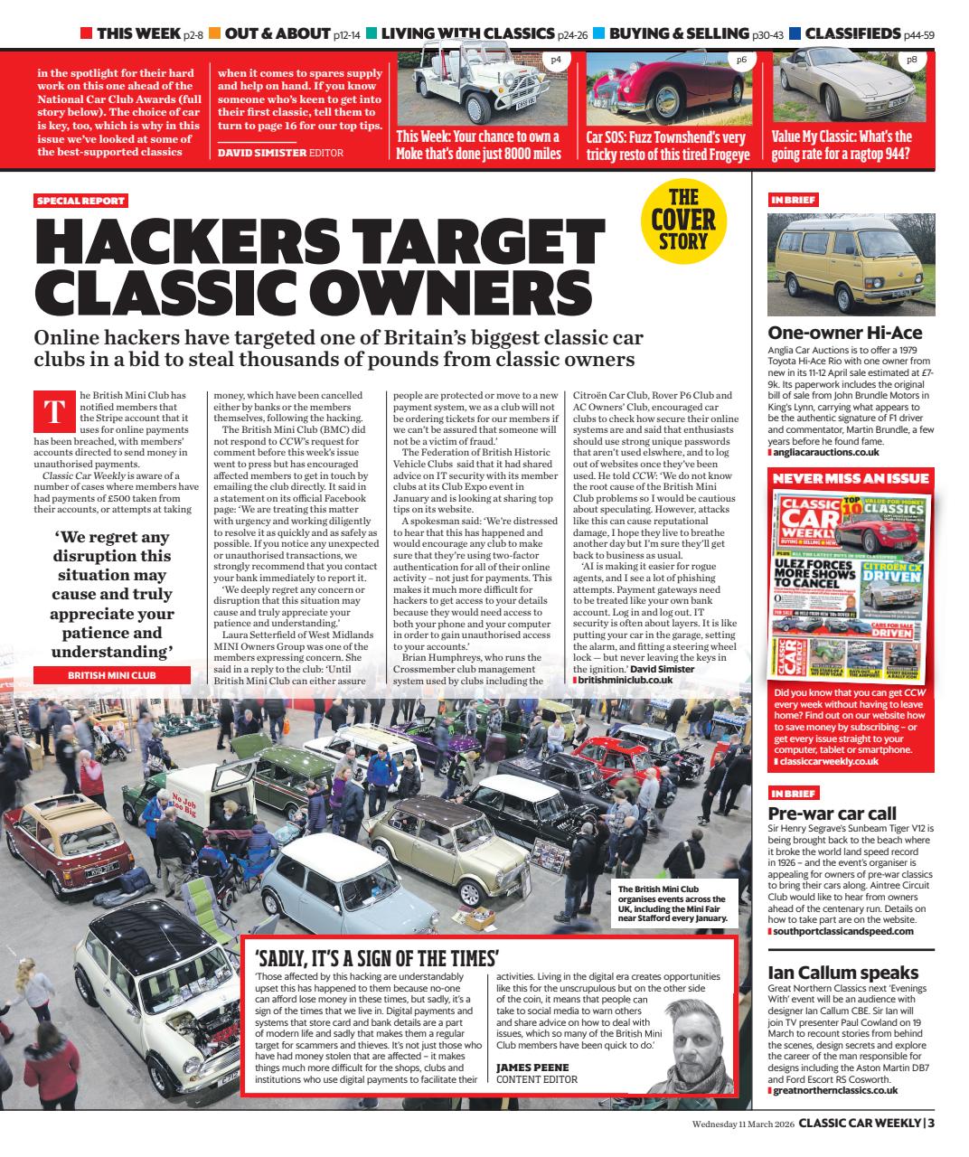 Classic Car Weekly Preview Pages