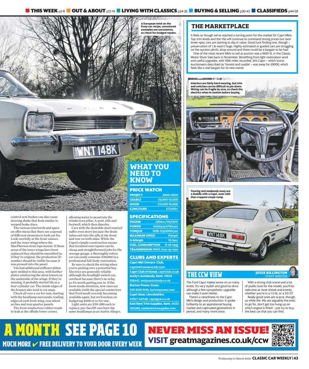Classic Car Weekly Preview Pages