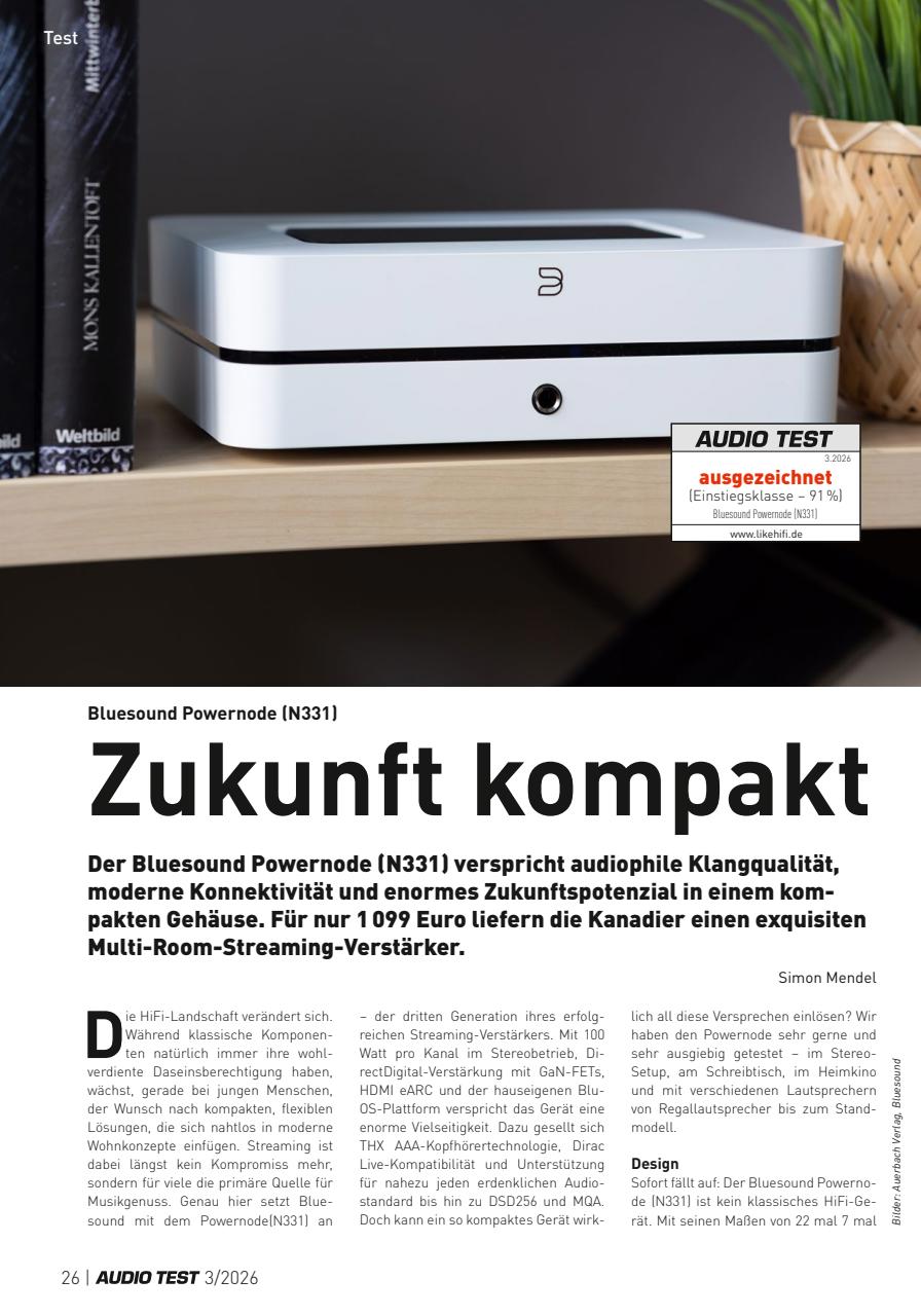 Audio Test Preview Pages