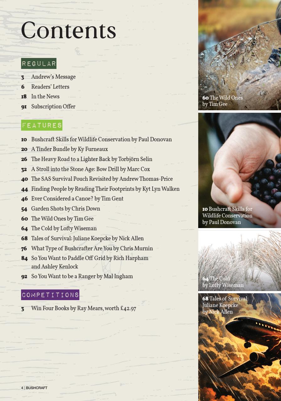 Bushcraft & Survival Skills Magazine Preview Pages