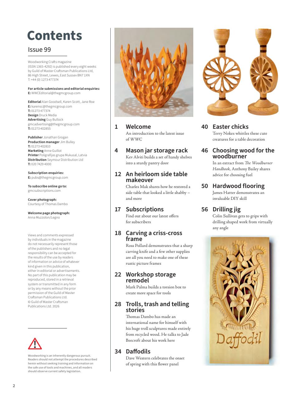 Woodworking Crafts Magazine Preview Pages