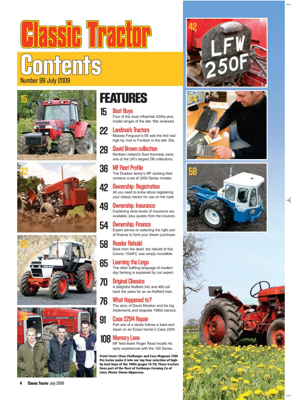 Classic Tractor Preview Pages