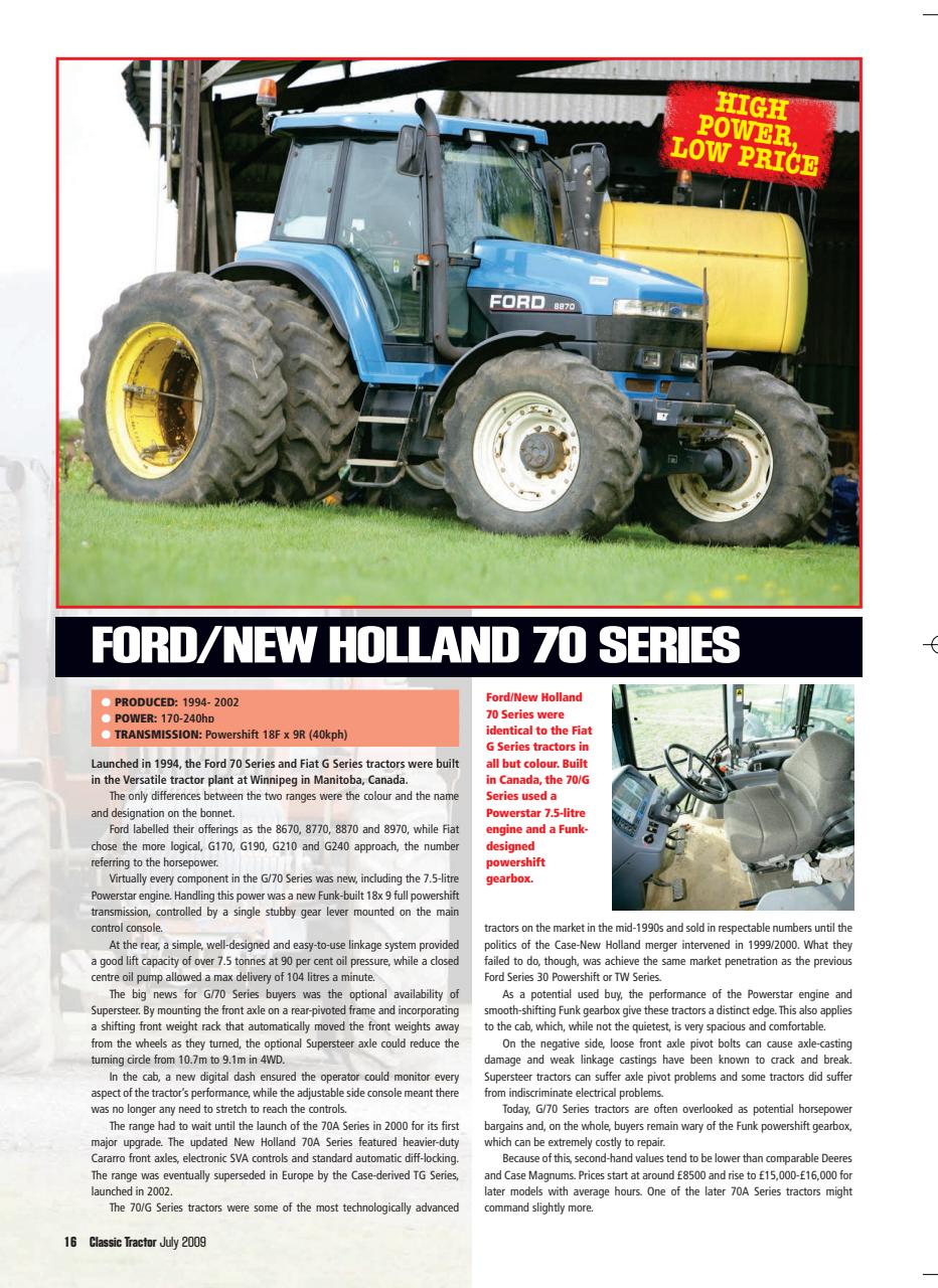 Classic Tractor Preview Pages