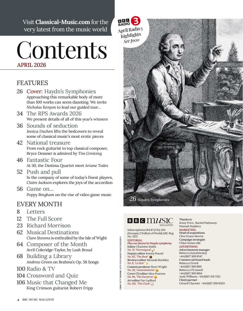 BBC Music Magazine Preview Pages