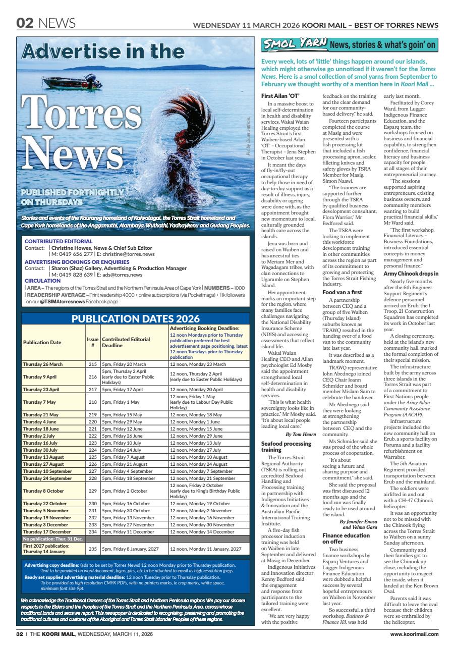 Torres News Preview Pages