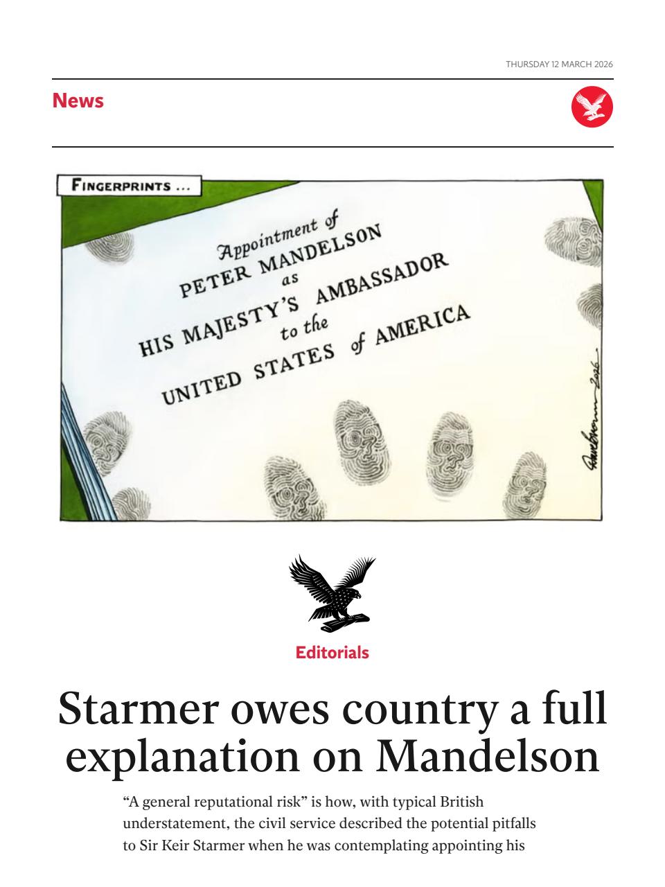 The Independent Daily Edition Newspaper Preview Pages