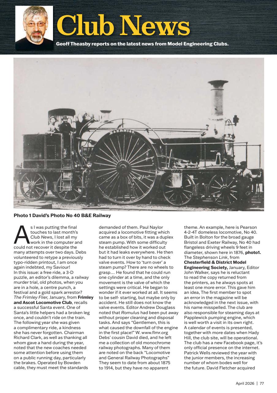 Model Engineer & Workshop Magazine Preview Pages