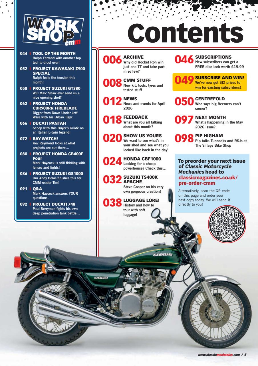 Classic Motorcycle Mechanics Preview Pages