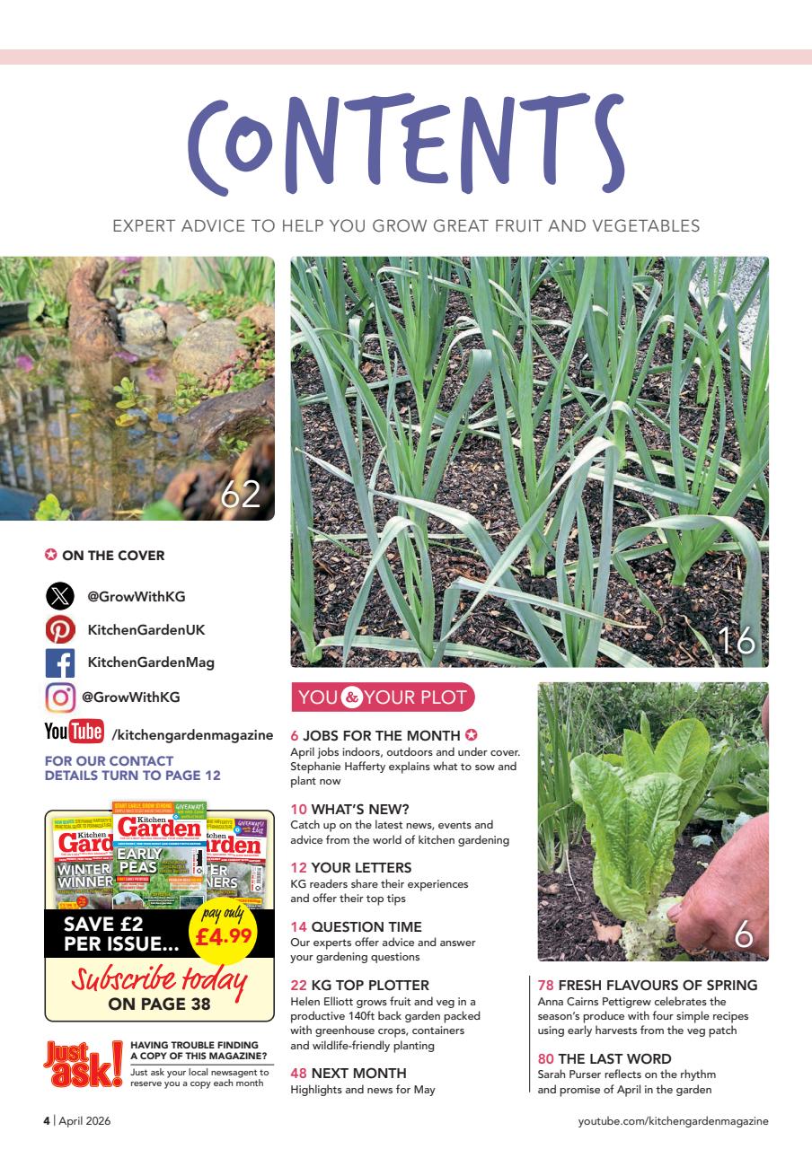 Kitchen Garden Magazine Preview Pages
