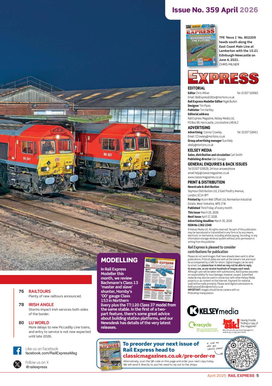 Rail Express Preview Pages