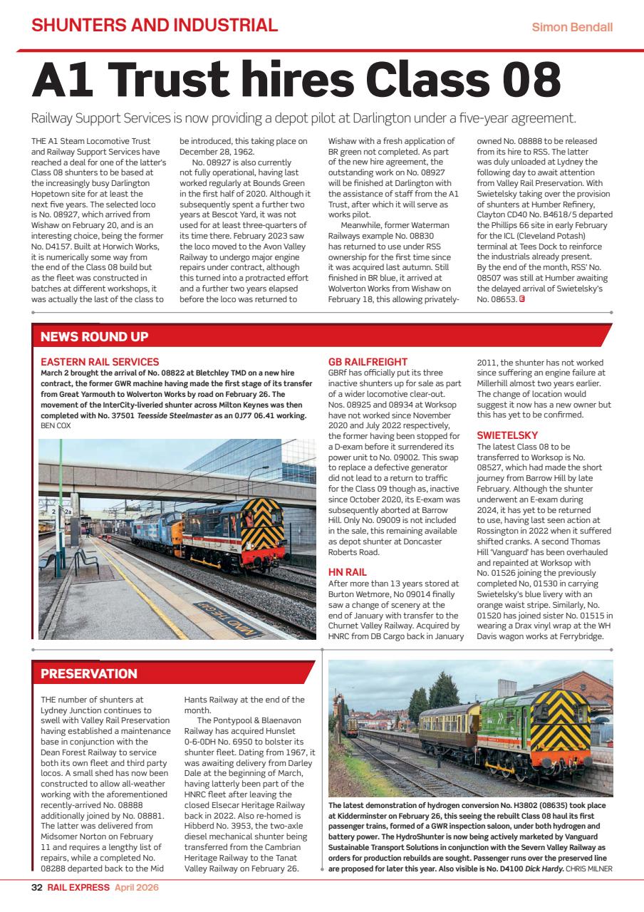 Rail Express Preview Pages