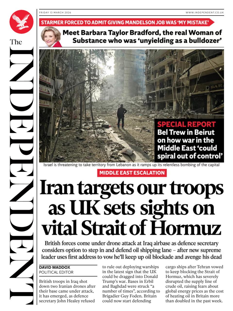 The Independent Daily Edition Newspaper Preview Pages