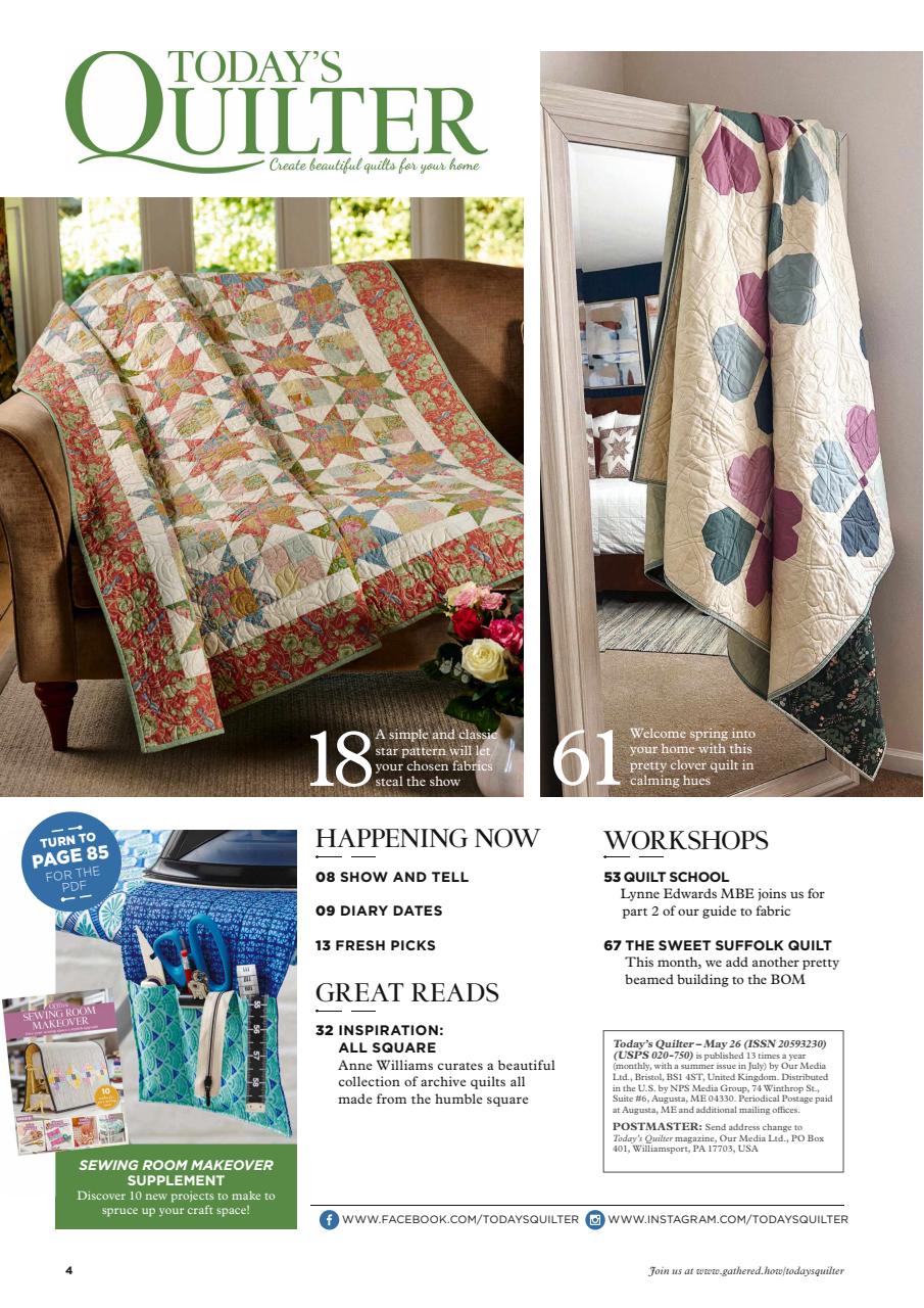 Today’s Quilter Preview Pages