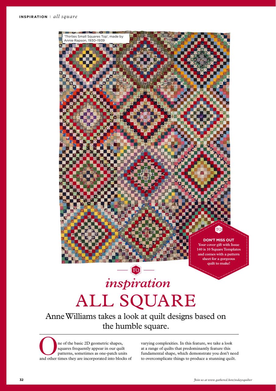 Today’s Quilter Preview Pages