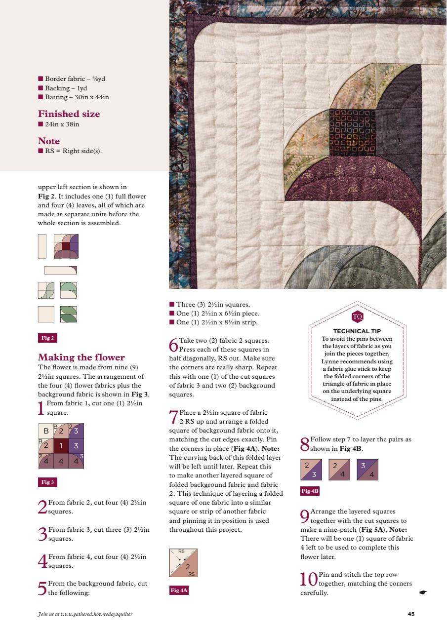 Today’s Quilter Preview Pages